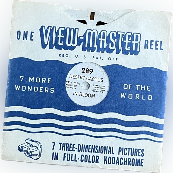 🎈2/$20 - VIEW-MASTER 289 “Desert Cactus in Bloom” Reel. - Picture 2 of 3